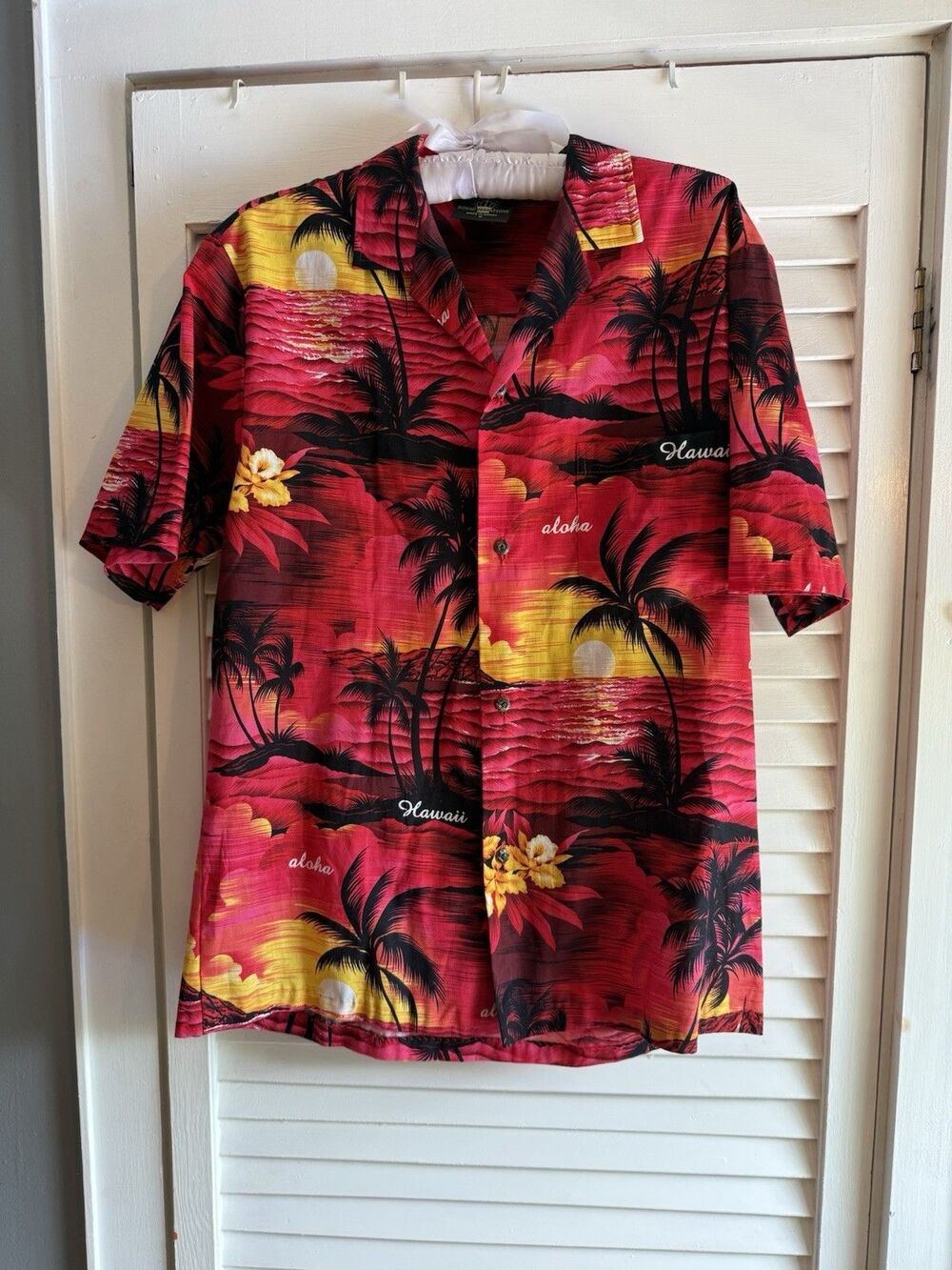 Royal Creations Hawaiian Cotton Men's Shirt M Made in Hawaii Cruise Vacation